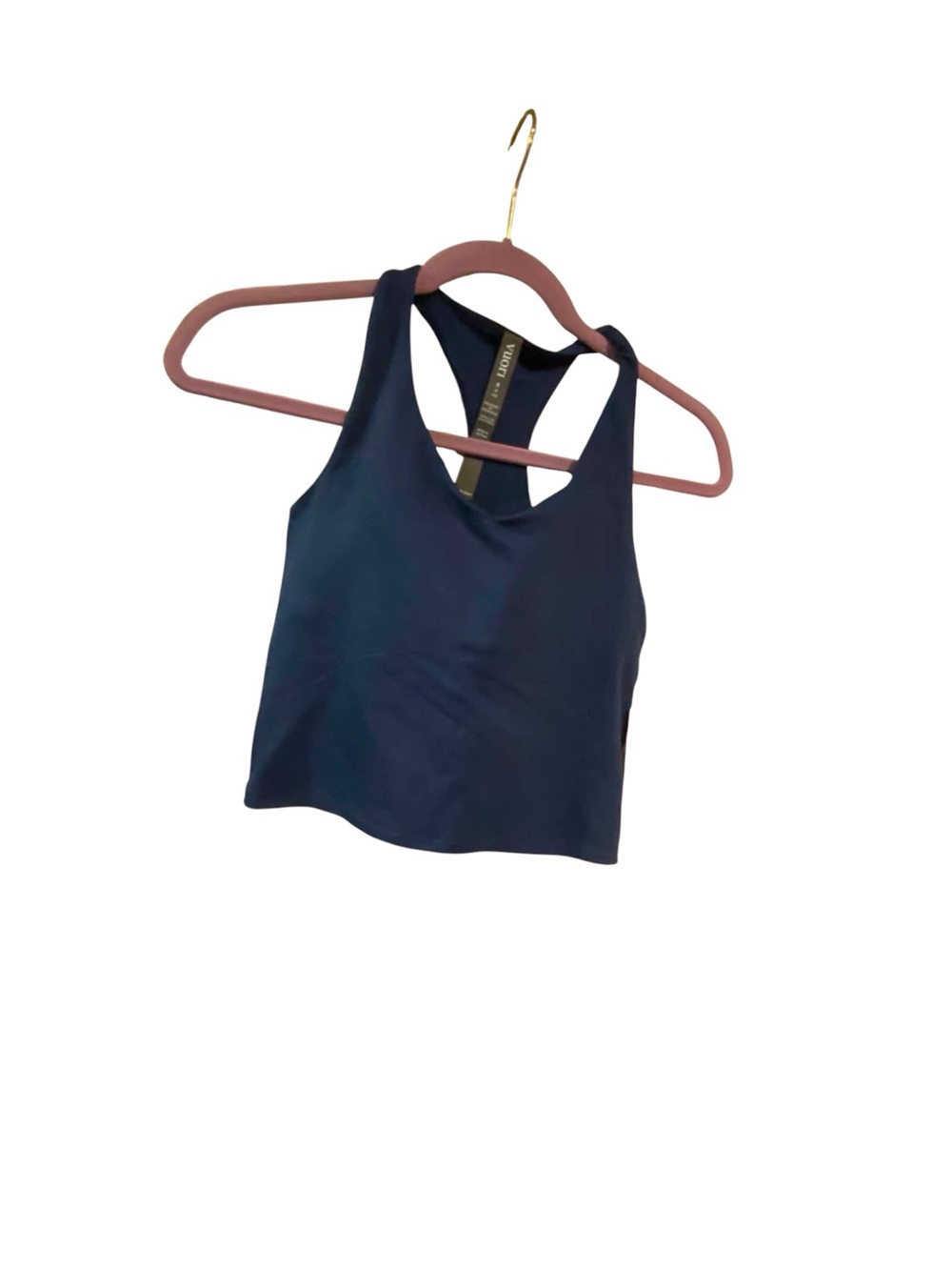 NWT Vuori Halo Performance Crop Tank BLUE COAST Size Small